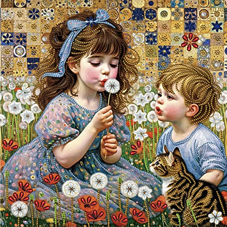 Partial Special-shaped Diamond Painting - Children'S Day Fantasy World 40*40CM