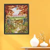 Warm Deer Mother And Son - 11CT Stamped Cross Stitch 36*42cm(Brand)