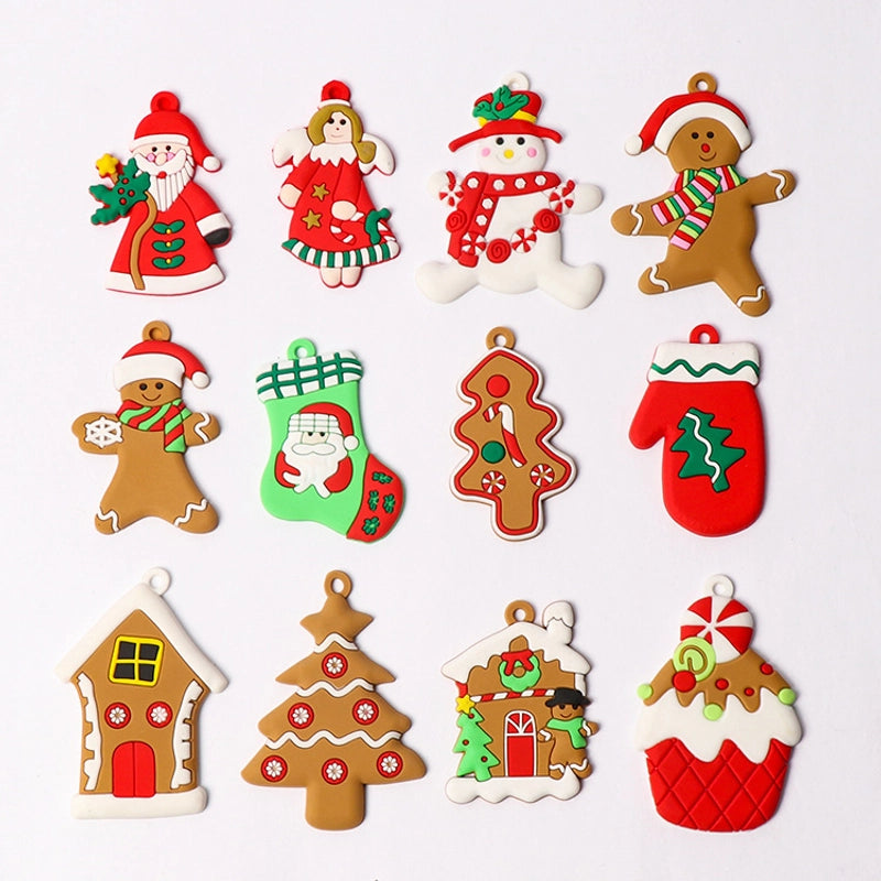 2022 New Christmas Tree Diy Pendant Gingerbread Man Twelve Source Manufacturers Christmas Scene Layout Pendant
