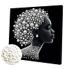 Framed Gracelady - Pearls Painting Kit for Creativity DIY Pearl Dot Crafts for Gift Home Wall Decor 30*30CM Pearl Art Painting