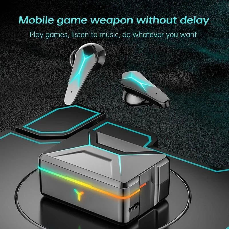 VkeaseTM SX7 TWS Gaming Wireless Bluetooth Headphones HIFI Low Latency