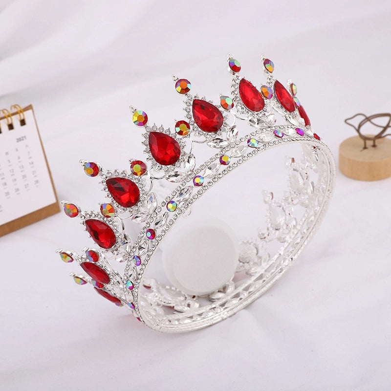 Women’s Elegant Crown Alloy Inlay Zircon Crown