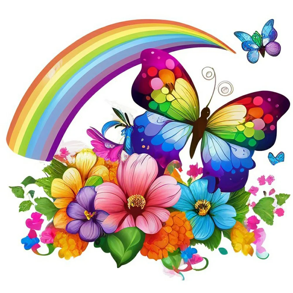 Rainbow Butterfly Diamond Art 