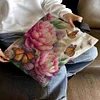 Peony Butterfly-11CT DIY Stamped Cross Stitch Shopping Bag 40*40cm/15.75*15.75in