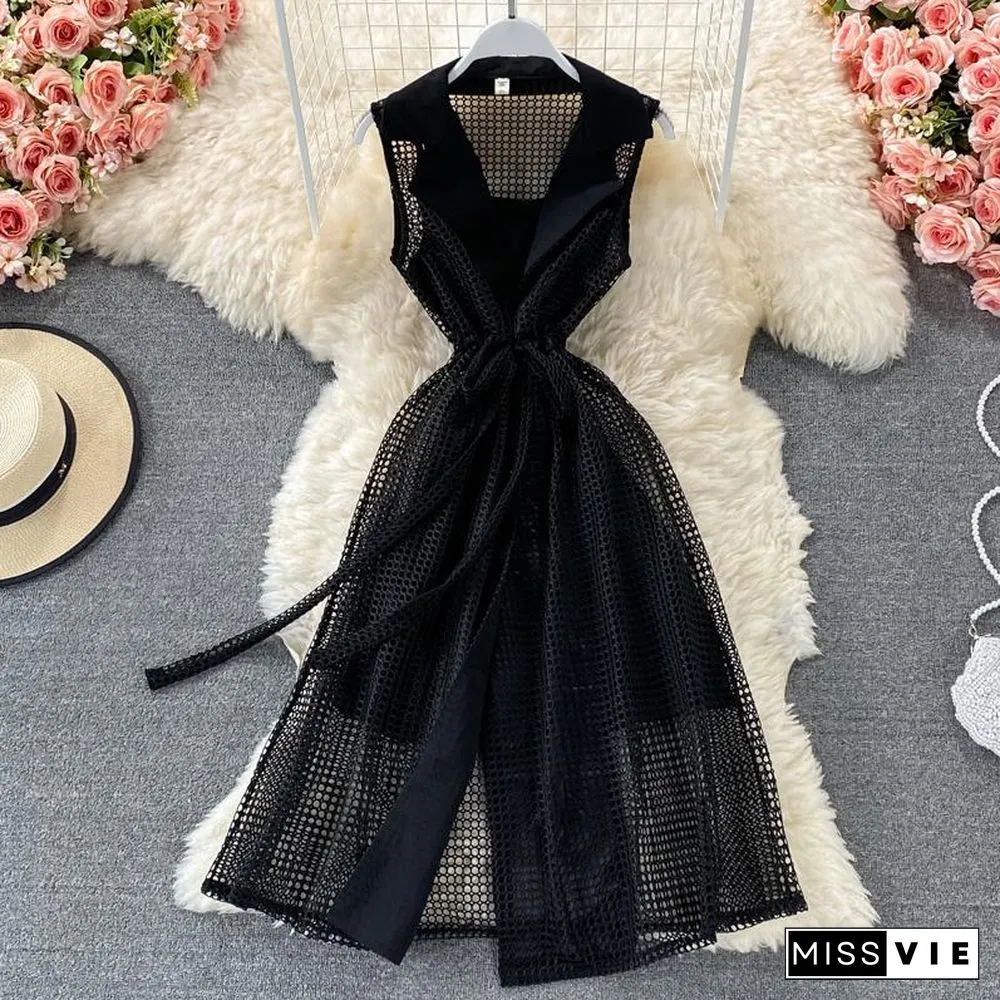 Fashion Sleeveless Two-Piece Set P11699