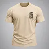 Men's Vintage Skull Print Casual Top by Inlyline