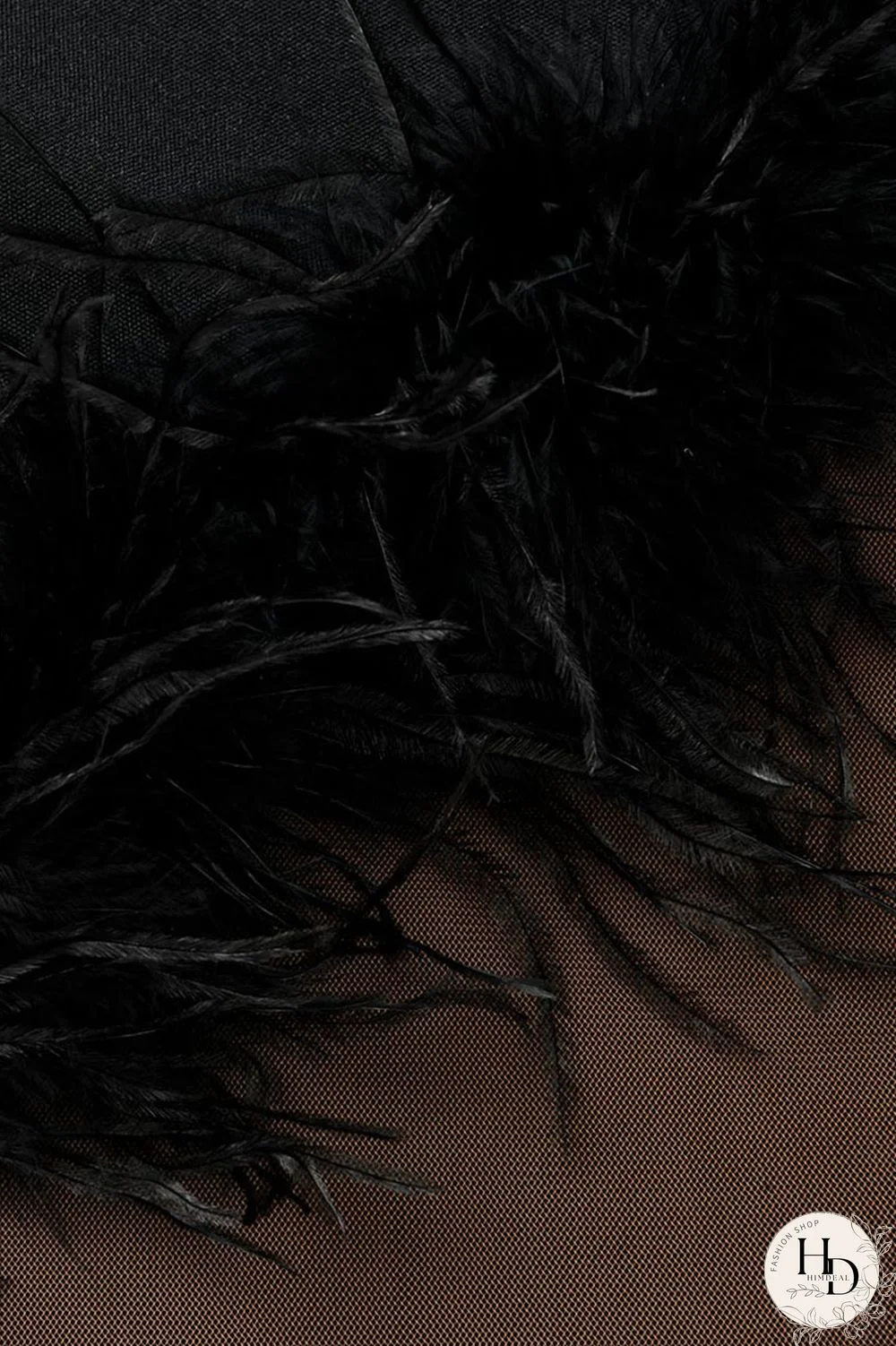 White Sexy Solid Split Joint Feathers Mesh O Neck One Step Skirt Dresses