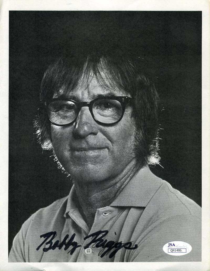 Bobby Riggs Jsa Coa Signed 8x10 Photo Poster painting Authentic Autograph