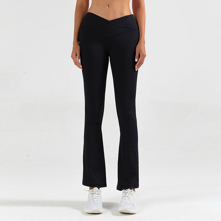 Real Me High Waisted Crossover Flared Legging