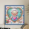 Cute Grandma Loves Sewing-11CT Stamped Cross Stitch 45*45cm/17.72*17.72in