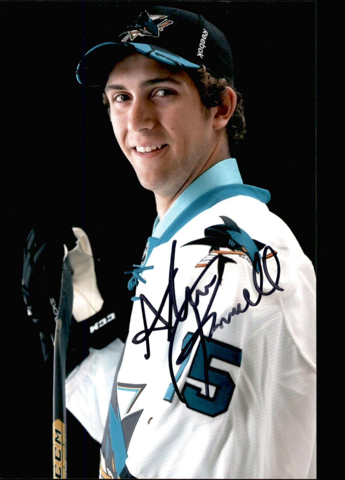 Adam Parsells SIGNED autographed 4x6 Photo Poster painting SAN JOSE SHARKS #2