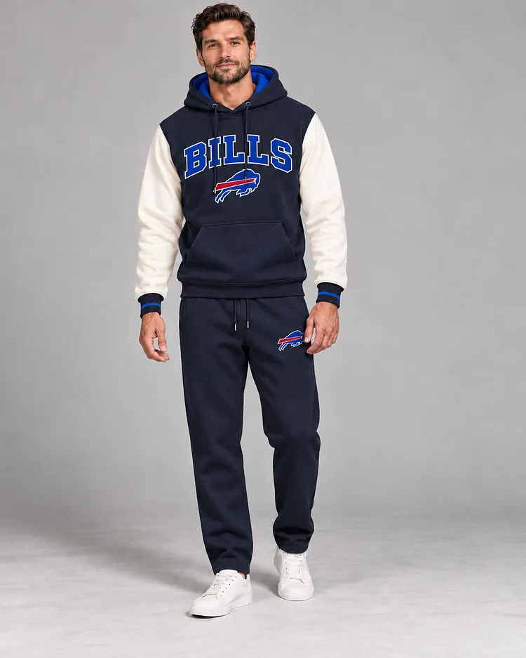 Buffalo Bills Men's Hoodie And Pants Set - Design 3