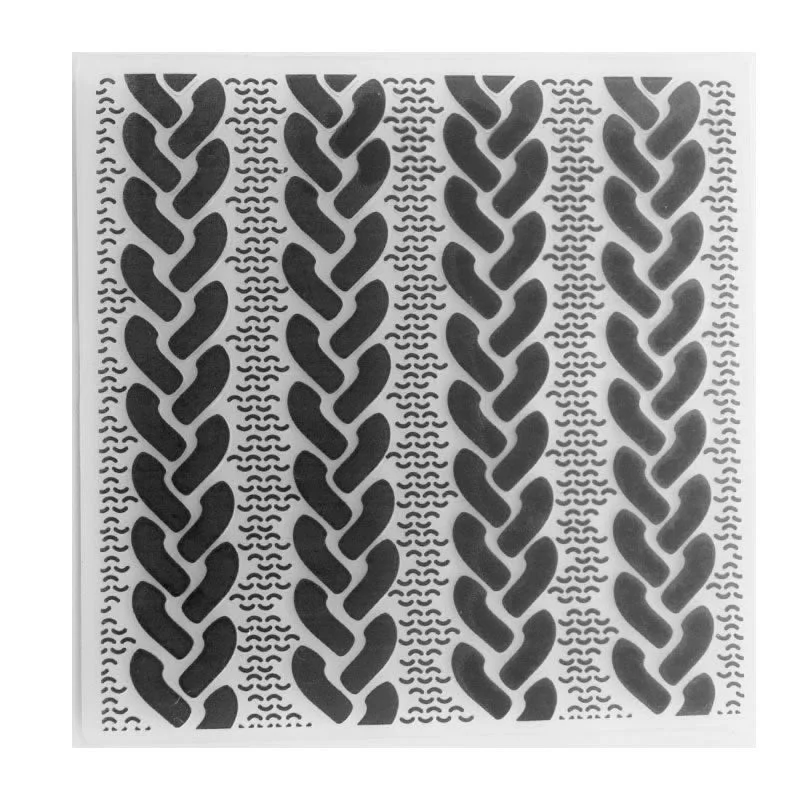 Chain Embossing Folders Curve Decoration for Scrapbook Folder for Scrapbook DIY Album Card Tool Plastic Template