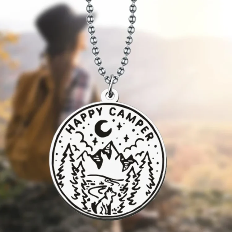 Happy camper Necklace-Annaletters