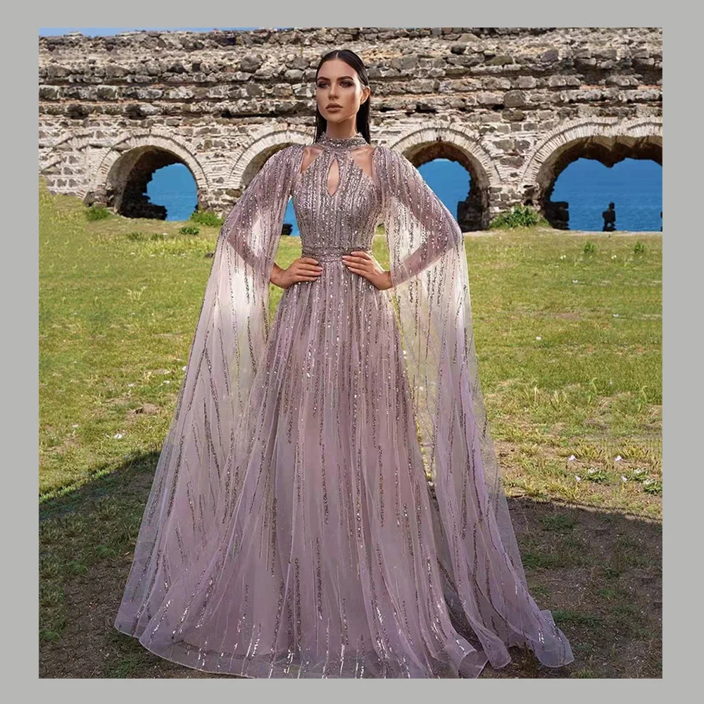 Uveng Uveng New Spring-Summer Women's Temperament Mesh Dress Dress Tuxedo Lyze Film Evening Dress Dress Dress