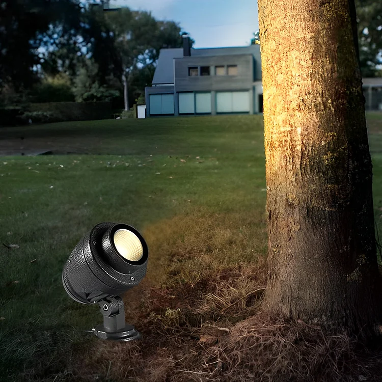 Round Waterproof LED Adjustable Modern Outdoor Spotlights Tree Spot Lights - Appledas