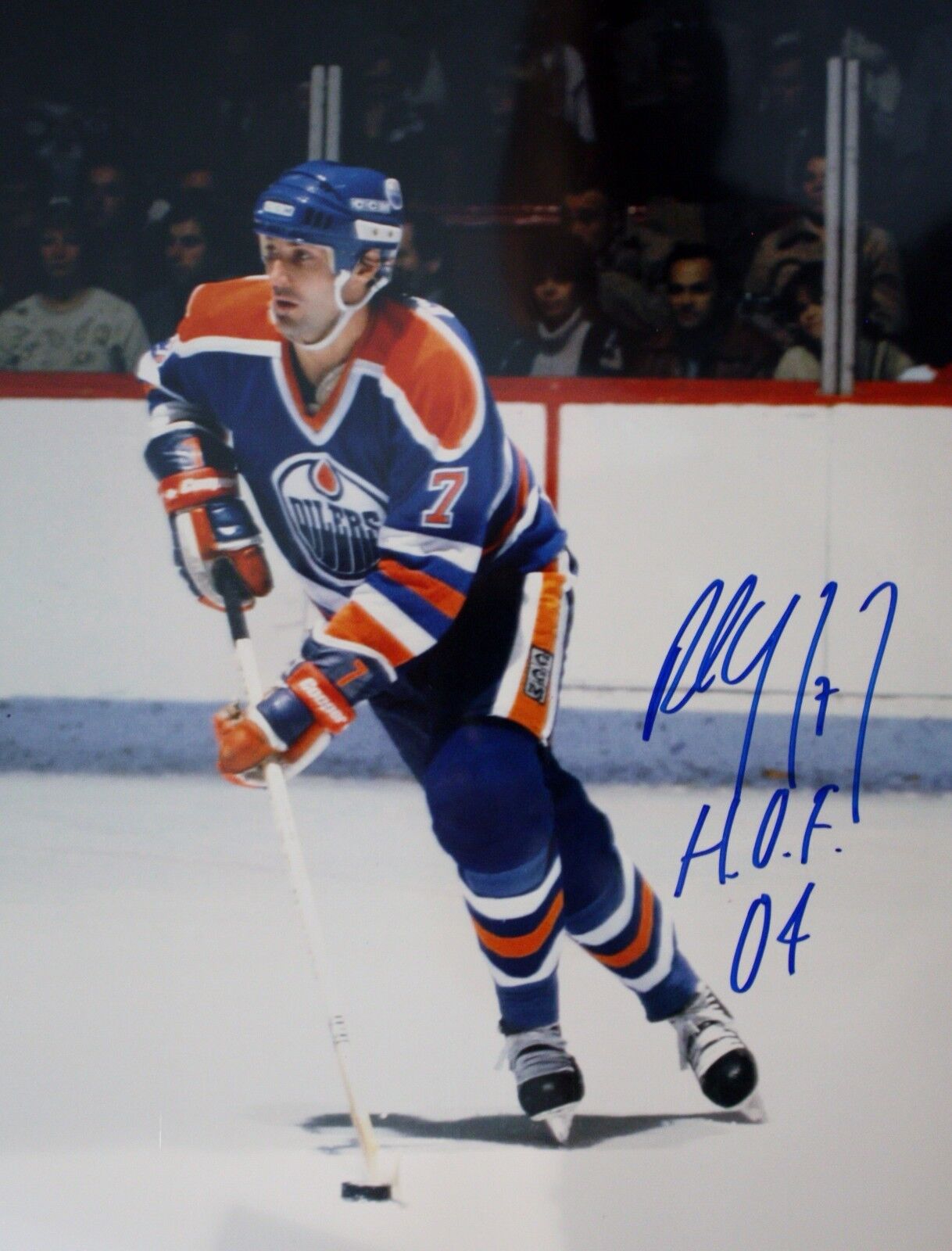 Autographed Paul Coffey 16x20 Edmonton Oilers Photo Poster painting w/ COA