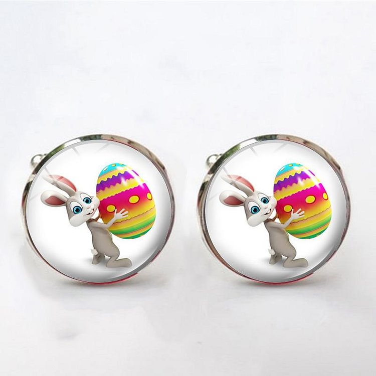 Easter Bunny And Egg Cufflinks