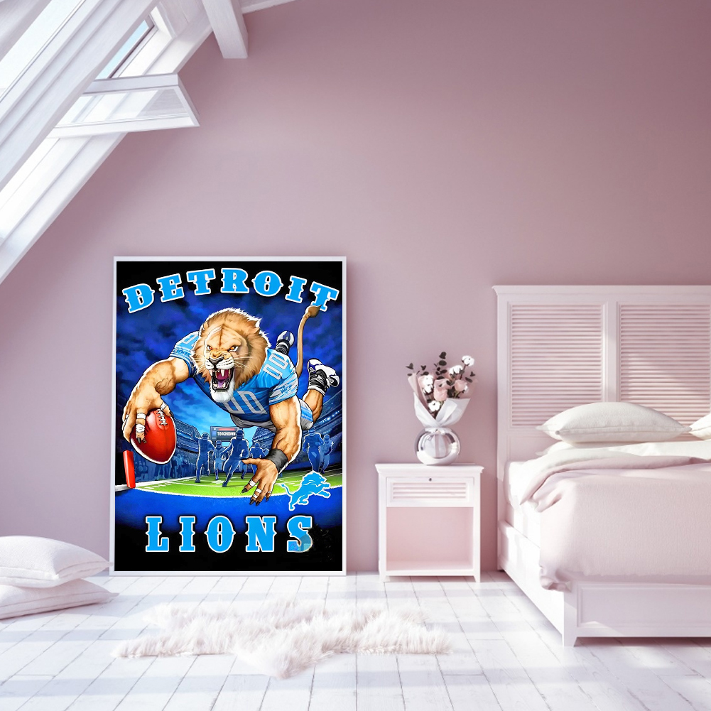 Detroit Lions Diamond Painting Art Craft Kit