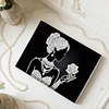 DIY Pearl Painting Rose Girl for Home Wall Decor with Frame(20x30cm)