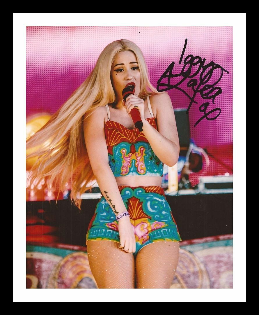 Iggy Azalea Autograph Signed & Framed Photo Poster painting 13