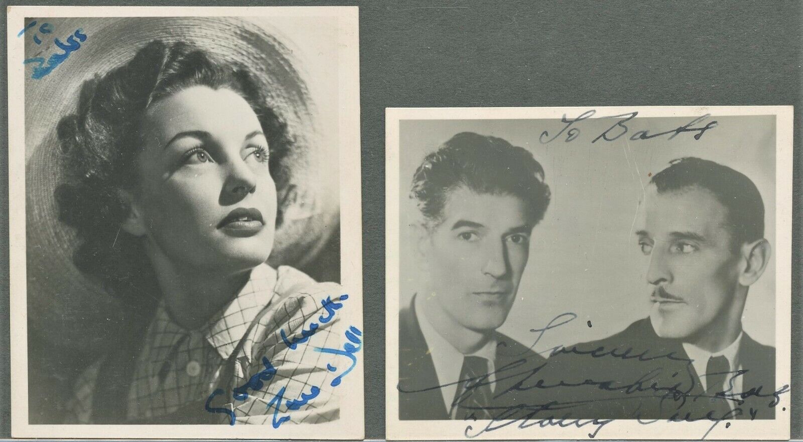 Vintage THEATRE STARS Signed Photo Poster paintings