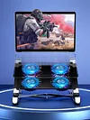 Laptop Cooling Fan with 2/4 Fans Foldable RGB 7 Height for 11-17.3 Inch Notebook