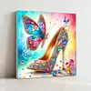 (Pre-Framed)Butterfly Heel -Special Shape Diamond Painting Kit(25x25cm)