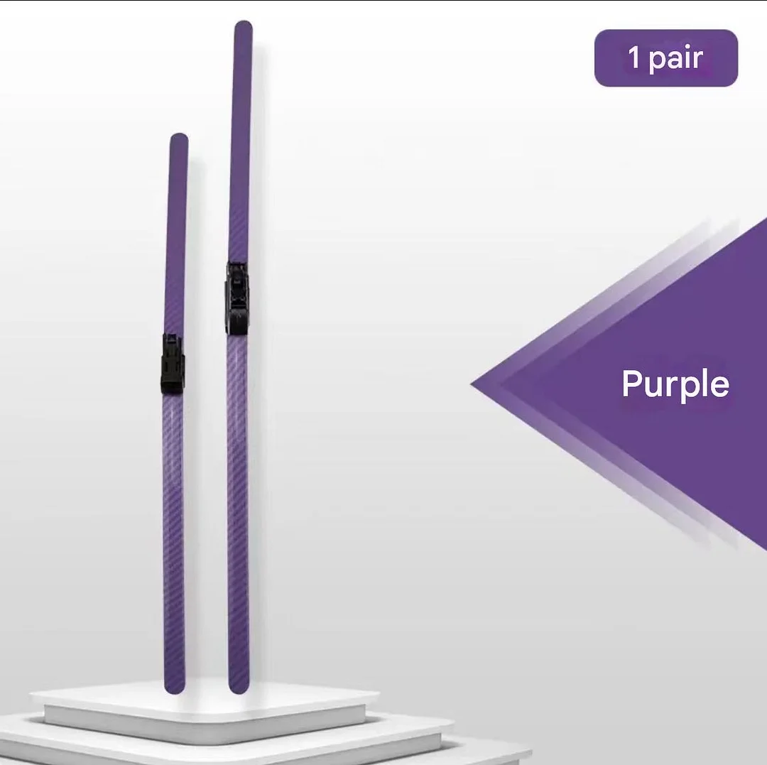 Automotive carbon fiber colored windshield wipers (2 pieces)