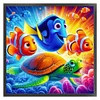 (Multi Style)Clownfish And Turtle-Full Embroidery 2 Strands 14CT Stamped Cross Stitch-40*40CM