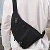 Anti Theft Travel Bag Multi-pocket Chest Bag Waterproof for Women Men (Black)