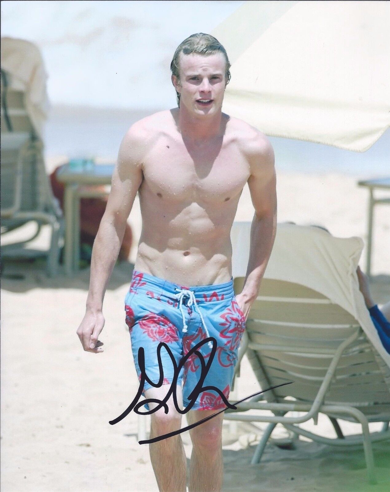 Graham Rogers Signed Autographed 8x10 Photo Poster painting Sexy Shirtless Actor Gay Interest