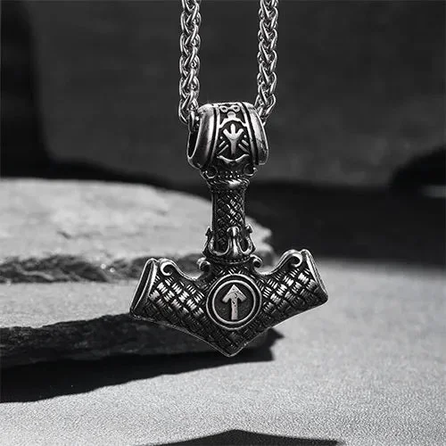 Viking Power Thor's Hammer Stainless Steel Pendant