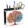 (US Only)DIY Tree Acrylic Diamond Painting Pen Holder Rhinestone Art Desk Organizer