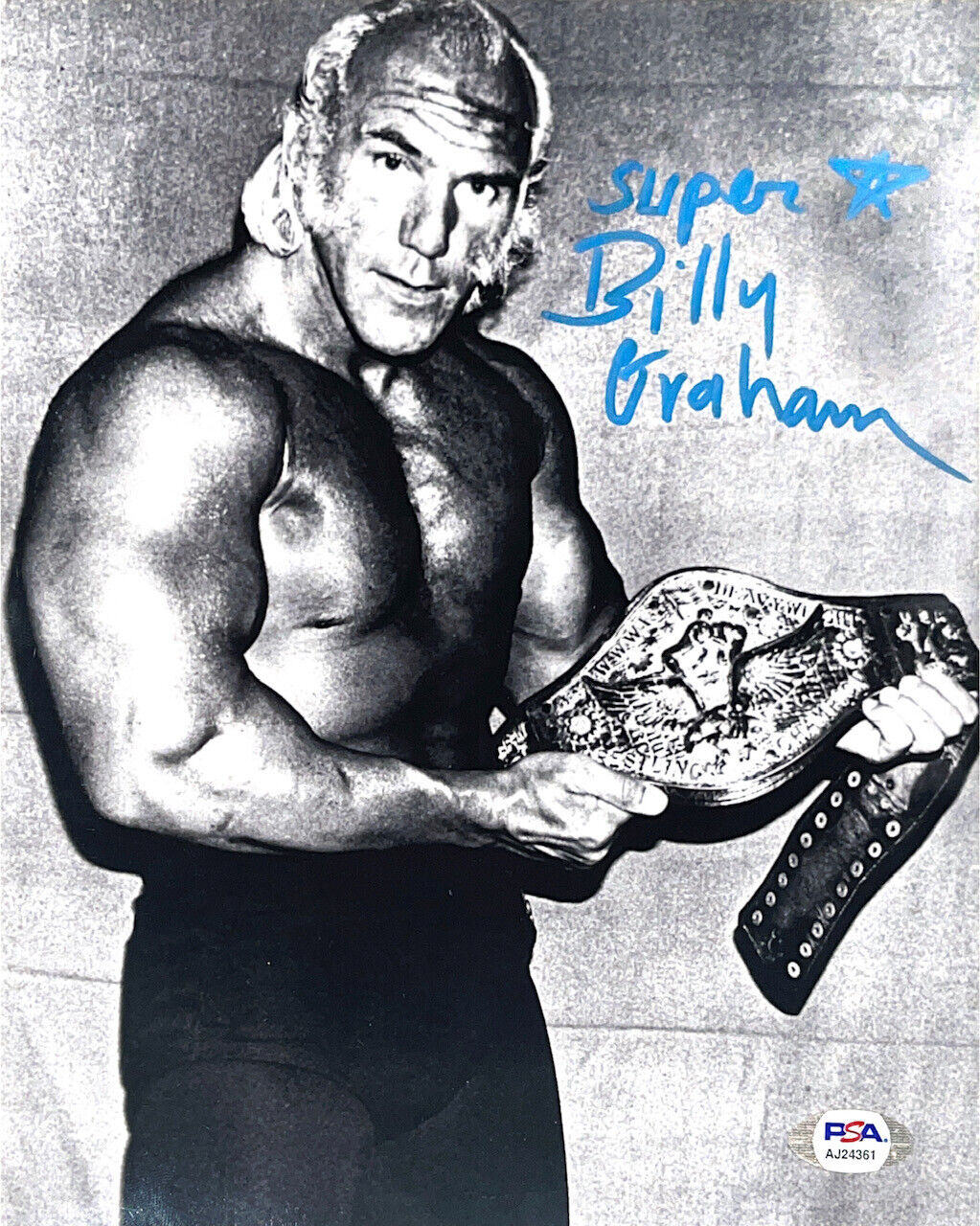 WWE BILLY GRAHAM HAND SIGNED AUTOGRAPHED 8X10 Photo Poster painting WITH PSA DNA COA RARE 34