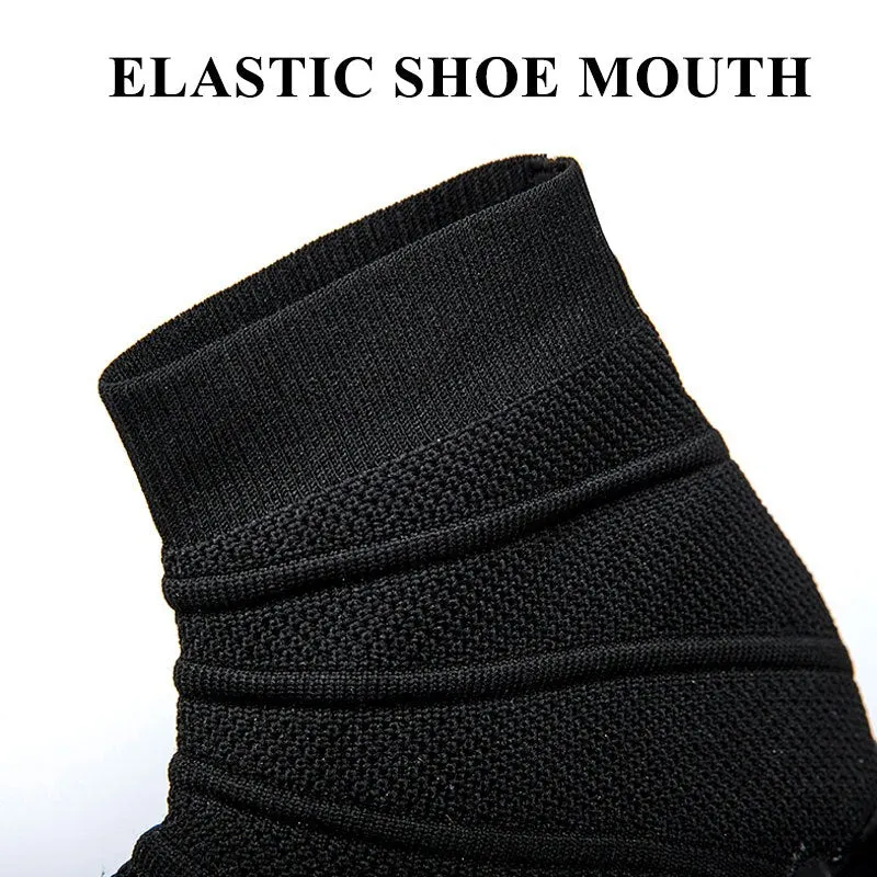 MWY Socks Flats Shoes Women Breathable Air Mesh Sneakers Zapatillas Mujer Deportiva Stretch Fabric Casual Shoes Walking Shoes