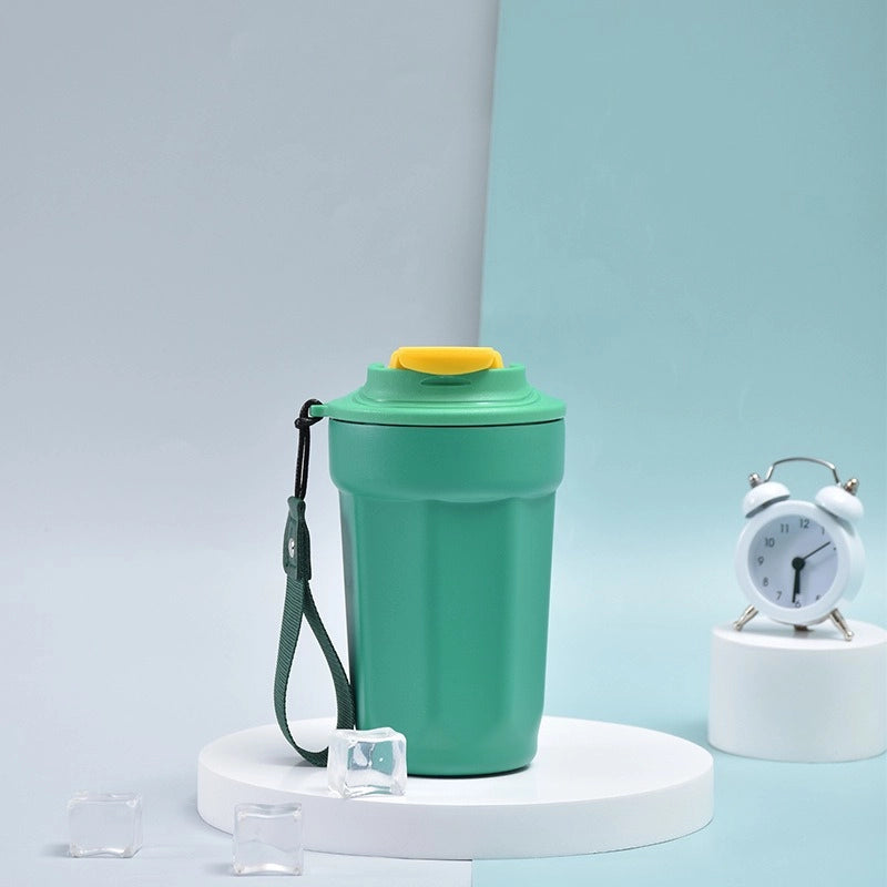Octagon Coffee Cup Coke Cup Diamond Cup Simple 316 Stainless Steel Coffee Cup Double Vacuum Portable Thermos Cup