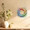 (US Only)Acrylic 2D Flat DIY Easter Egg Wreath Hanging Diamond Art Kits Wall Door Decor