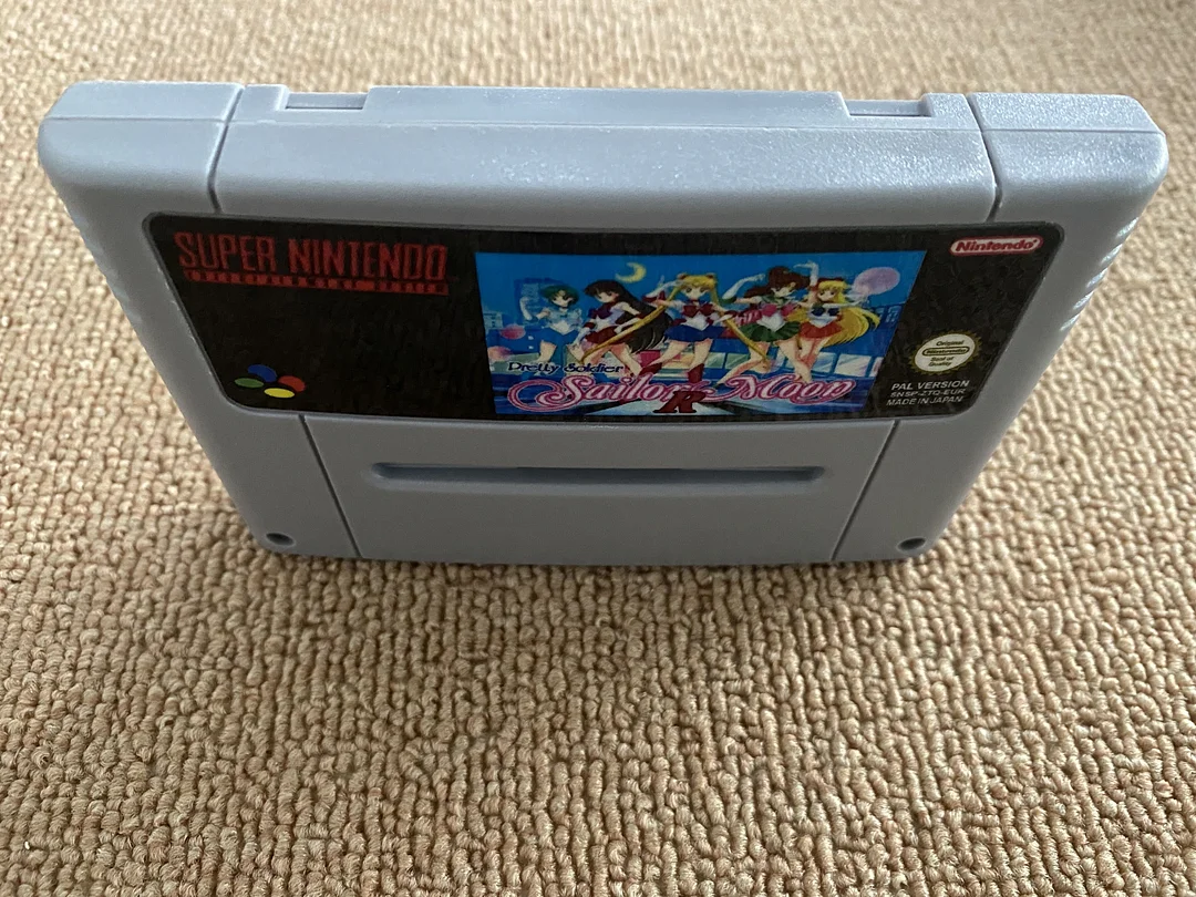 Pretty Soldier Sailor Moon R For Super Nintendo SNES - 16 Bit Game Cartridge