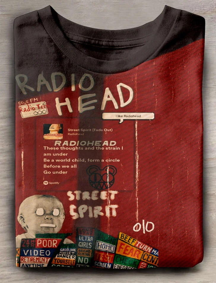 Teecade Teecade Radiohead Street Spirit Art Print T-shirt