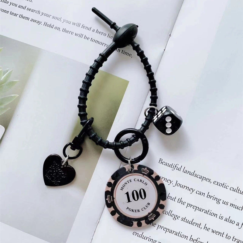 Korean Style Number Metal Unisex Bag Pendant Keychain