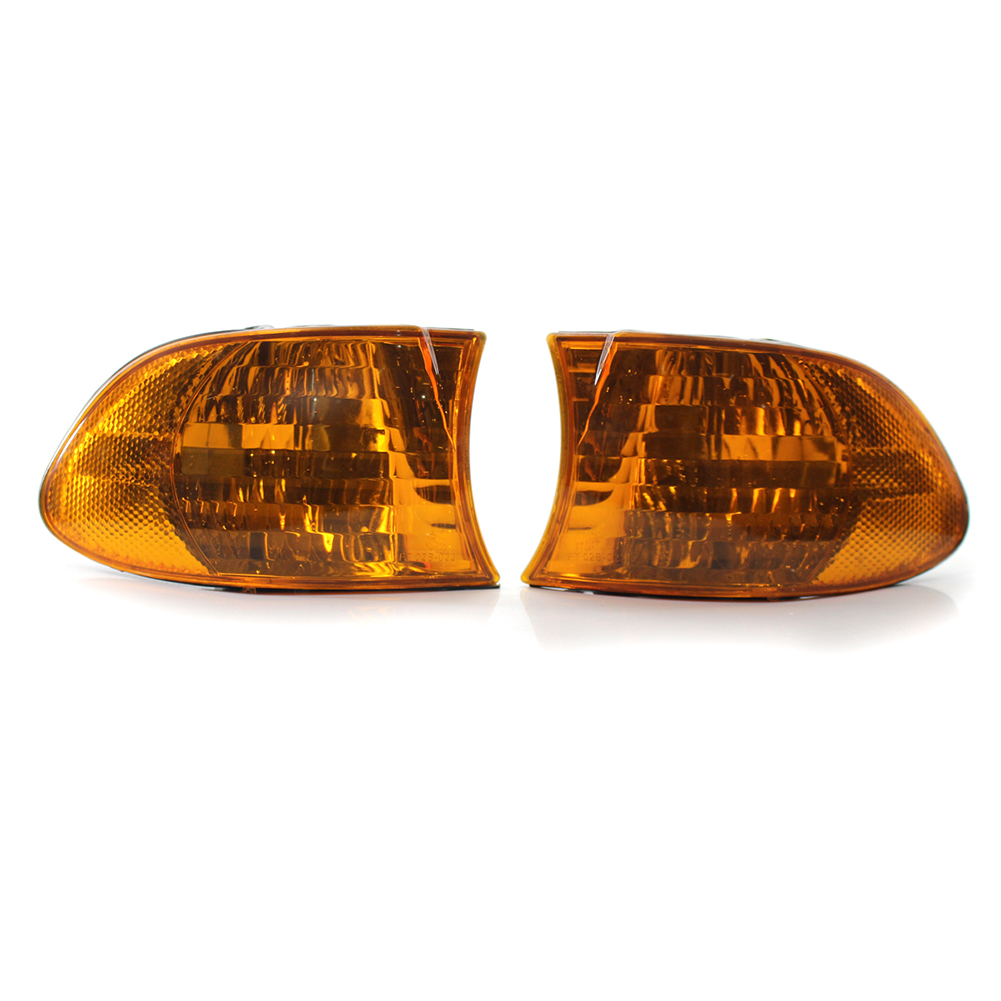 

Amber Lens Corner Light w/ Bulbs Passenger + Driver Side for BMW E38 99-01, 501 Original