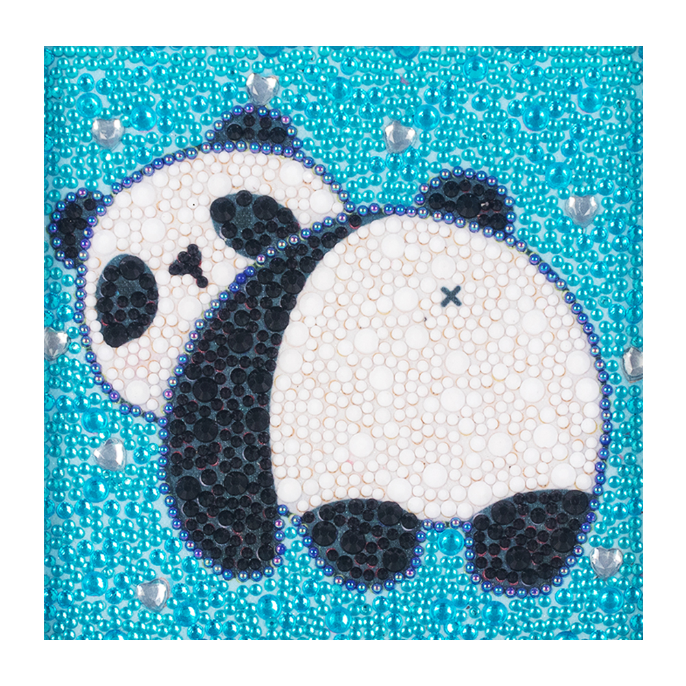 

Cartoon Panda - Crystal Round Drill Diamond Painting - 18*18CM, 501 Original