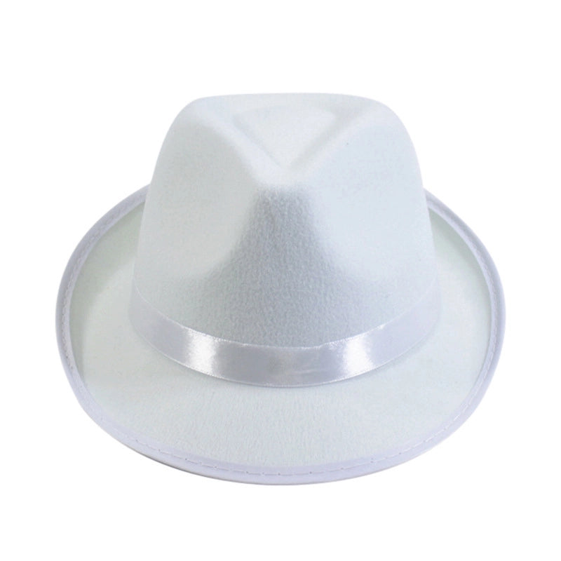 High Hat Retro British Gentleman Jazz Hat Magician Hat Performance Sequin Hat Rain Silk High Barrel Top Hat Non-woven Fabric