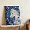 DIY Pearl Painting Horse for Home Wall Decor with Frame(30x40cm)