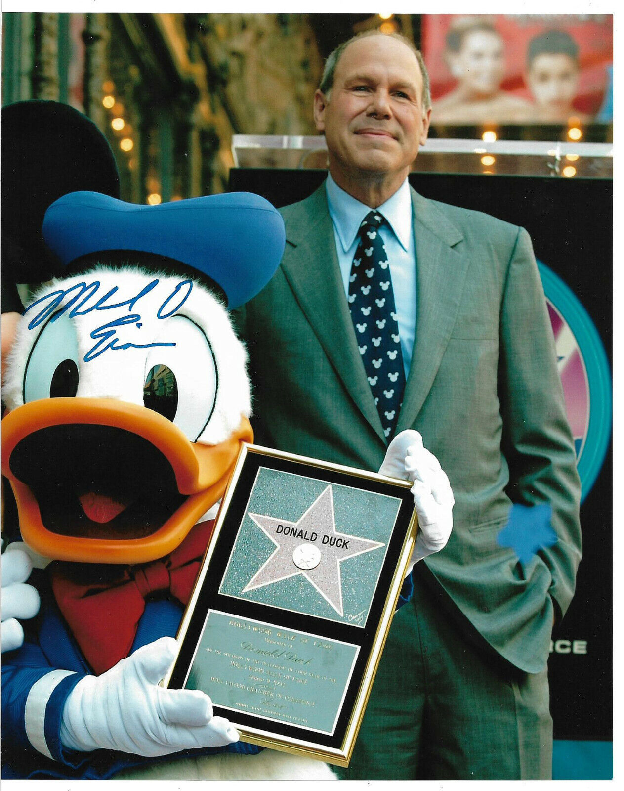 Michael Eisner Authentic Signed 8x10 Photo Poster painting Autographed, Former CEO, Disney