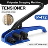 [US Local Warehouse] Heavy Duty Hand Strapping Tensioner with Built-in Cutter for Securing Packing