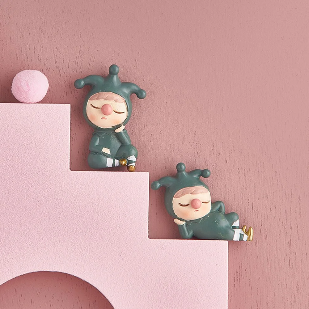 Christmas Decoration Creative Clown Resin 3d Decorative Light Switch Cover Wall Sticker Room Decor Switch Sticker Doorbell cover