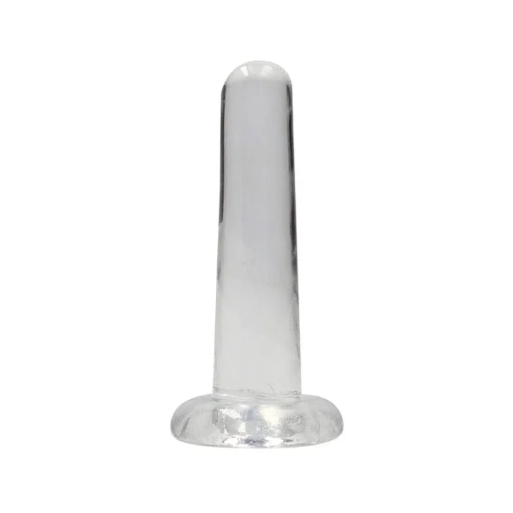 pornhint Pornhint Realrock Crystal Clear Non-realistic Dildo With Suction Cup 5.3 In. Translucent