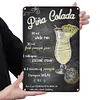 Alcool - Panneaux en &eacute;tain m&eacute;tallique(20*30cm/30*40cm)